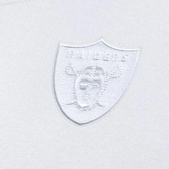 Las Vegas Raiders Antigua Women's Victory Crew Pullover Sweatshirt White