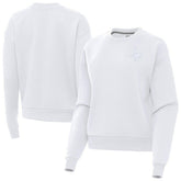 Minnesota Vikings Antigua Women's Victory Crew Pullover Sweatshirt White