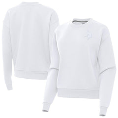 Minnesota Vikings Antigua Women's Victory Crew Pullover Sweatshirt White