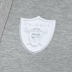 Las Vegas Raiders Antigua Women's Victory Pullover Hoodie Heather Gray