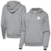 Minnesota Vikings Antigua Women's Victory Pullover Hoodie Heather Gray