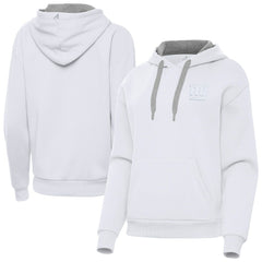 New York Giants Antigua Women's Victory Pullover Hoodie White