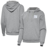 New York Giants Antigua Women's Victory Pullover Hoodie Heather Gray