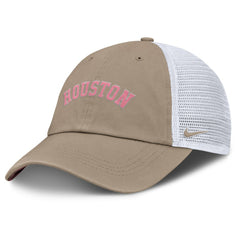 Houston Astros Nike Unisex Mother's Day Club Trucker Adjustable Hat - Khaki/White Hats