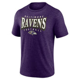 Baltimore Ravens Purple Divided Warp Tri-Blend T-Shirt