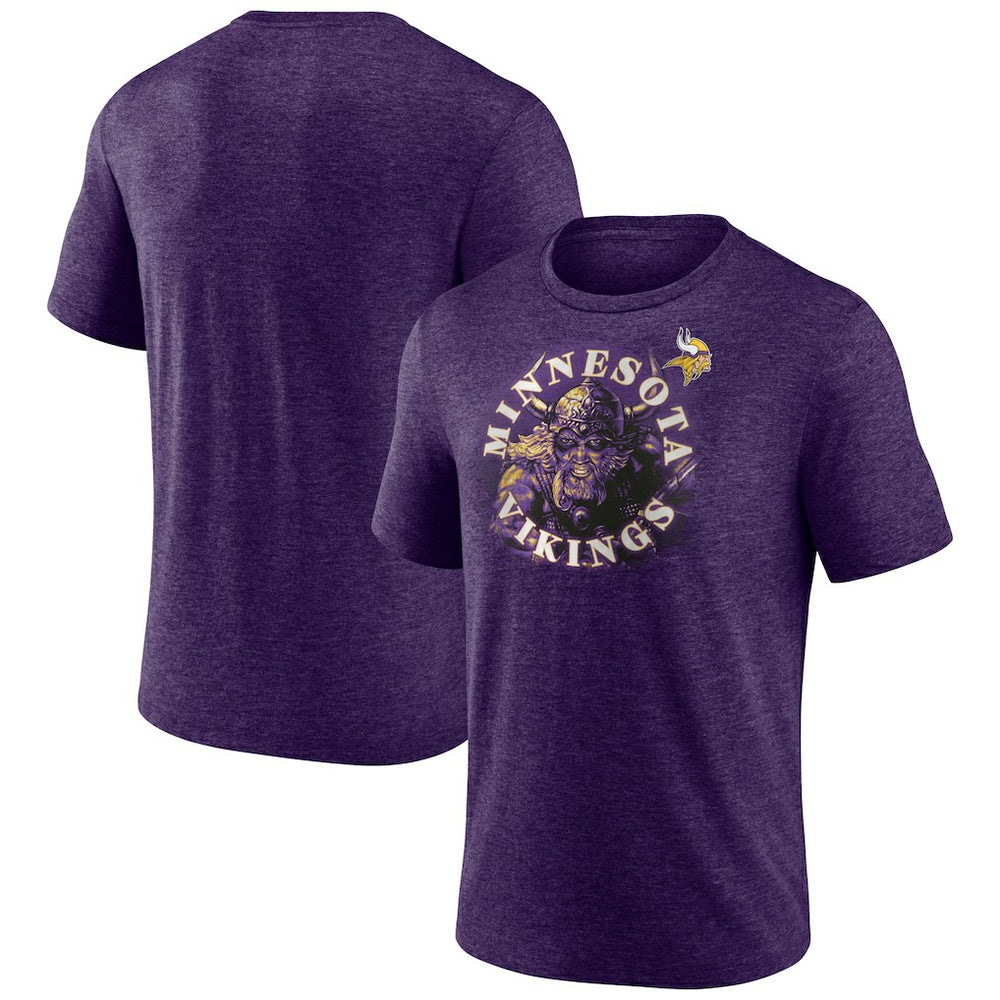 Minnesota Vikings Purple Sporting Chance Tri-Blend T-Shirt