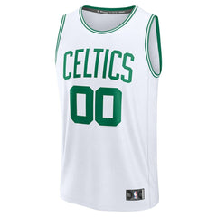 NBA Boston Celtics Youth Fast Break Custom Replica Jersey - White - Association Edition