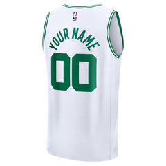 NBA Boston Celtics Youth Fast Break Custom Replica Jersey - White - Association Edition