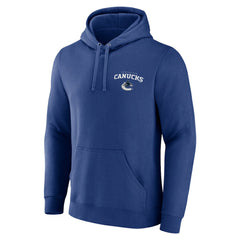 NHL Vancouver Canucks Blue Team Lockup Pullover Hoodie
