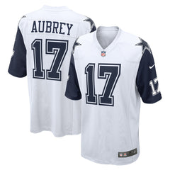 NFL Brandon Aubrey Dallas Cowboys Alternate Game Team Jersey - White
