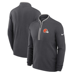 Cleveland Browns Lightweight Victory Dri-FIT Half-Zip Pullover Anthracite