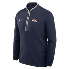 Denver Broncos Lightweight Victory Dri-FIT Half-Zip Pullover Navy
