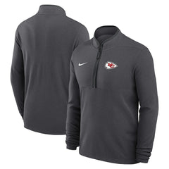 Kansas City Chiefs Lightweight Victory Dri-FIT Half-Zip Pullover Anthracite