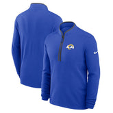 Los Angeles Rams Lightweight Victory Dri-FIT Half-Zip Pullover Royal