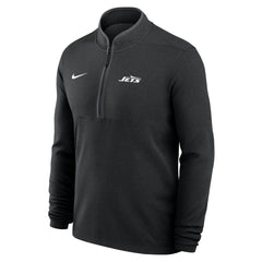 New York Jets Lightweight Victory Dri-FIT Half-Zip Pullover Black