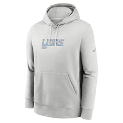 Detroit Lions Edge Pack French Terry Club Pullover Hoodie Gray
