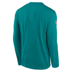 Miami Dolphins Legend Small Logo Dri-FIT Long Sleeve T-Shirt Aqua