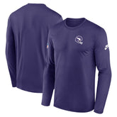 Minnesota Vikings Legend Small Logo Dri-FIT Long Sleeve T-Shirt Purple