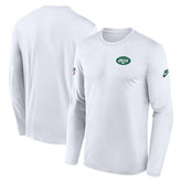 New York Jets Legend Small Logo Dri-FIT Long Sleeve T-Shirt White