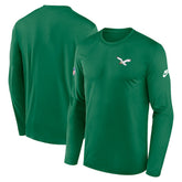 Philadelphia Eagles Legend Small Logo Dri-FIT Long Sleeve T-Shirt Kelly Green