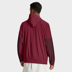 Washington Commanders Sideline Anorak Half-Zip Hoodie Jacket Burgundy