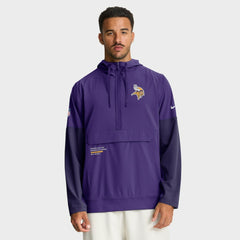 Minnesota Vikings Sideline Anorak Half-Zip Hoodie Jacket Purple