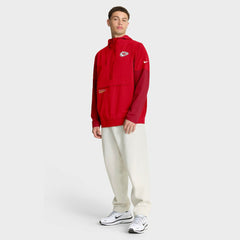 Kansas City Chiefs Sideline Anorak Half-Zip Hoodie Jacket Red
