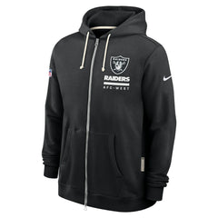 Las Vegas Raiders Sideline Standard Issue Utility Player Dri-FIT Full-Zip Hoodie Black