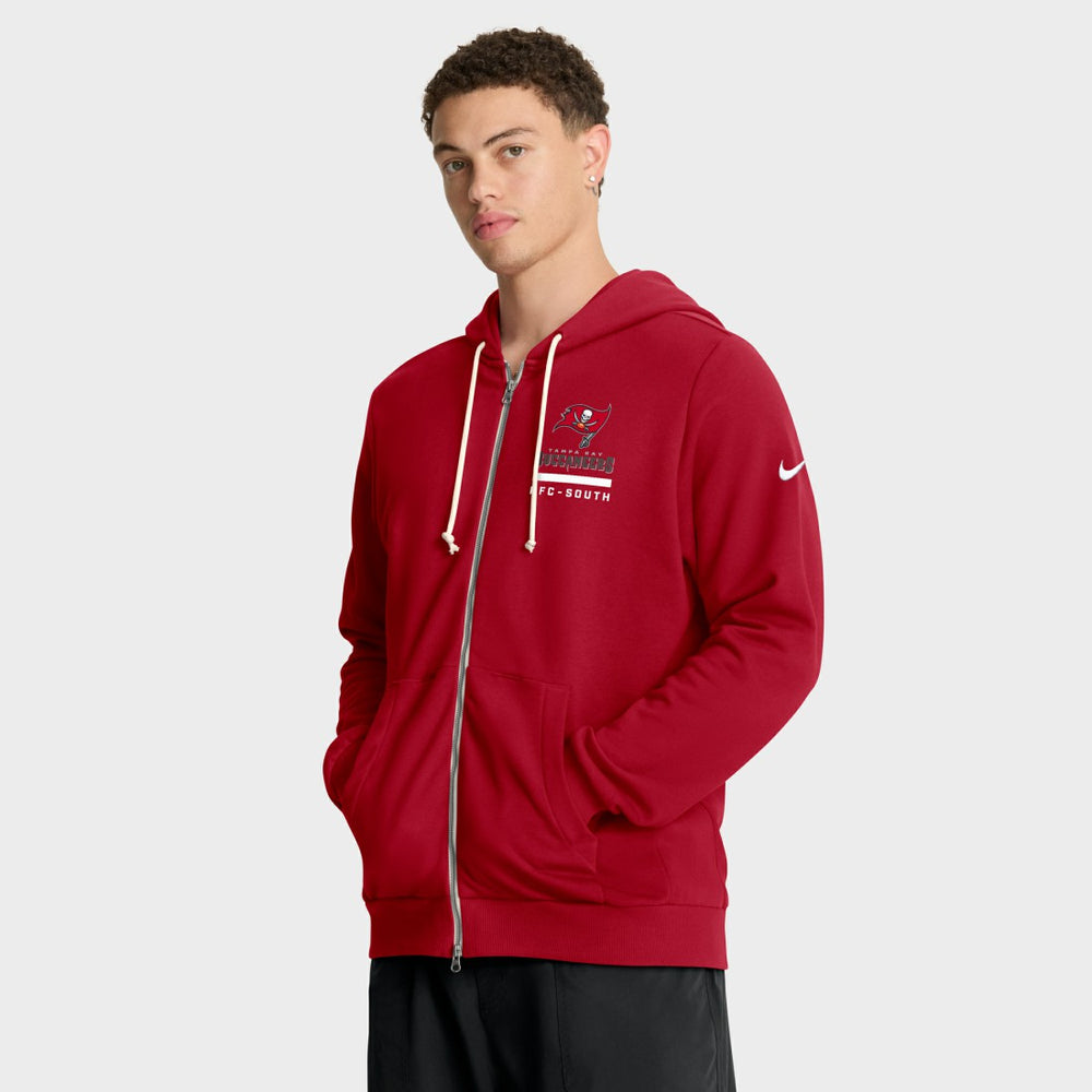 Tampa Bay Buccaneers Sideline Standard Issue Utility Player Dri-FIT Full-Zip Hoodie Red