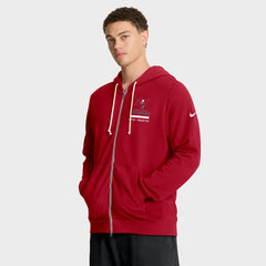 Tampa Bay Buccaneers Sideline Standard Issue Utility Player Dri-FIT Full-Zip Hoodie Red