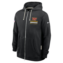 Washington Commanders Sideline Standard Issue Utility Player Dri-FIT Full-Zip Hoodie Black