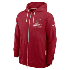 Arizona Cardinals Sideline Standard Issue Utility Player Dri-FIT Full-Zip Hoodie Cardinal
