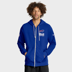 Buffalo Bills Sideline Standard Issue Utility Player Dri-FIT Full-Zip Hoodie Royal