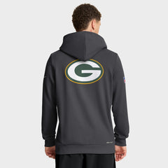 Green Bay Packers Sideline Standard Issue Utility Player Dri-FIT Full-Zip Hoodie Anthracite