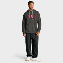 Tampa Bay Buccaneers Sideline Standard Issue Initial Home Dri-FIT Hoodie Pewter