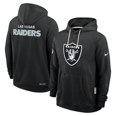 Las Vegas Raiders Sideline Standard Issue Initial Home Dri-FIT Hoodie Black