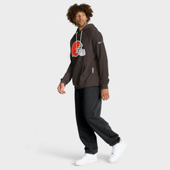 Cleveland Browns Sideline Standard Issue Initial Home Dri-FIT Hoodie Brown