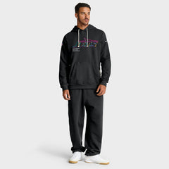 New York Jets 2025 NFL Crucial Catch Sideline Standard Issue Dri-FIT Hoodie Black