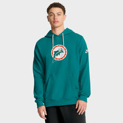 Miami Dolphins Sideline Standard Issue Alt 2 Dri-FIT Hoodie Aqua
