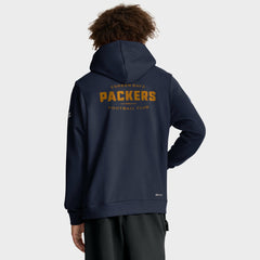 Green Bay Packers The 1923 Classic Sideline Dri-FIT Pullover Hoodie Navy