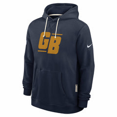 Green Bay Packers The 1923 Classic Sideline Dri-FIT Pullover Hoodie Navy