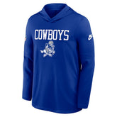 Dallas Cowboys Sideline Alt Pack Dri-FIT Lightweight Hooded Top Royal