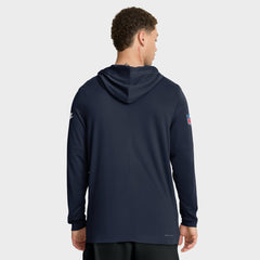 Green Bay Packers The 1923 Classic Pass Accuracy Dri-FIT Long Sleeve Hoodie T-Shirt Navy