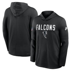 Atlanta Falcons Sideline Pass Accuracy Dri-FIT Long Sleeve Hoodie T-Shirt Black