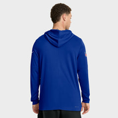 Buffalo Bills Sideline Pure Fury Performance Long Sleeve Hoodie T-Shirt Royal