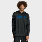 Indianapolis Colts Sideline Pure Fury Performance Long Sleeve Hoodie T-Shirt Black