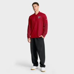 Atlanta Falcons Sideline Dri-FIT Half-Zip Pullover Red