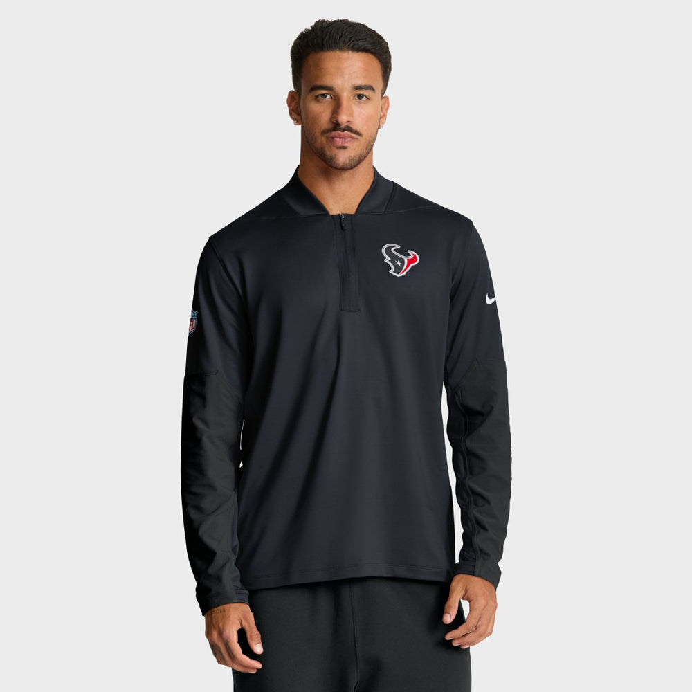 Houston Texans Sideline Dri-FIT Half-Zip Pullover Navy