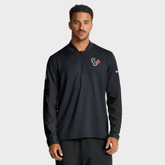 Houston Texans Sideline Dri-FIT Half-Zip Pullover Navy