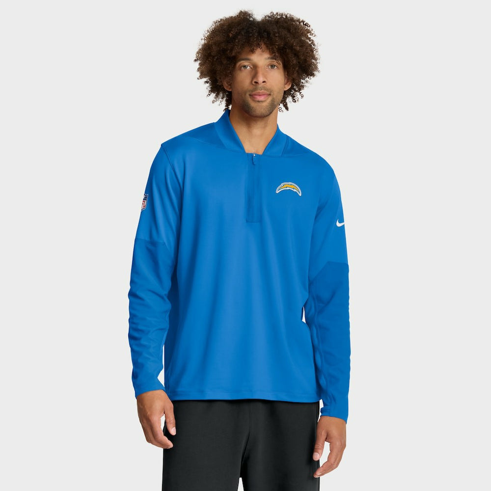 Los Angeles Chargers Sideline Dri-FIT Half-Zip Pullover Powder Blue